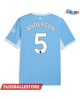 Günstige Manchester City Elliot Anderson #5 Heimtrikot 2026-27 Kurzarm